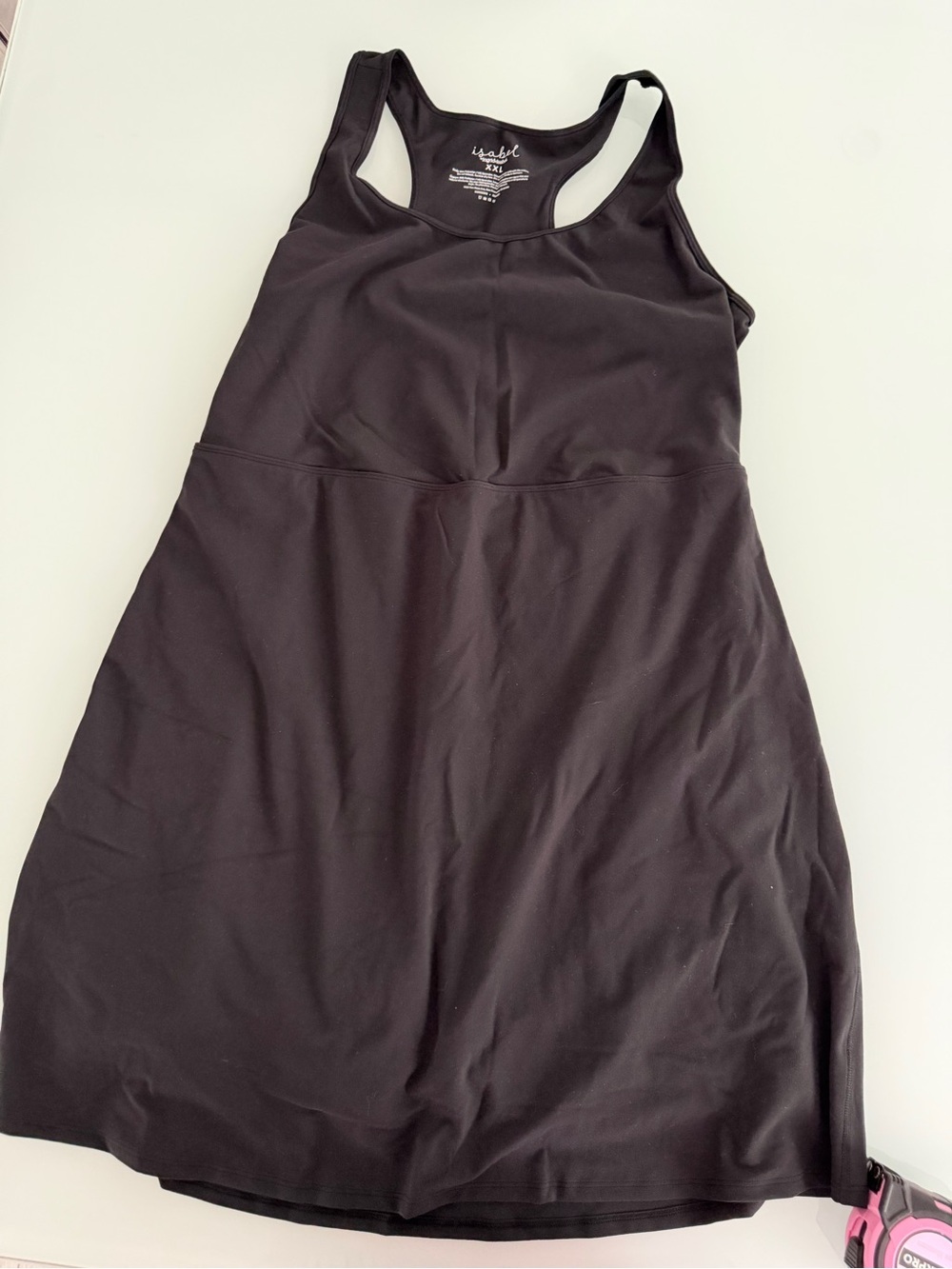 Athleta Black Racerback Midi Active Dress